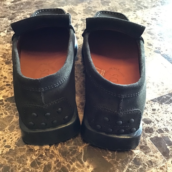 Tod's Loafers Suede Leather Driving Shoes Kiltie Fringe Moccasins - Picture 2 of 7